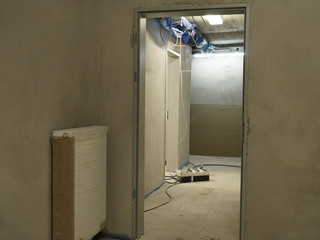 Blick auf die Funktionsräume im neu entstandenen Untergeschoss im Diakonie Hospiz Wannsee